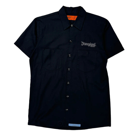 Disneyland Resort Dickies Short Sleeve Shirt - Medium Black Polyester Blend