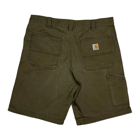 Carhartt Carpenter Shorts - 36W 10L Green Cotton