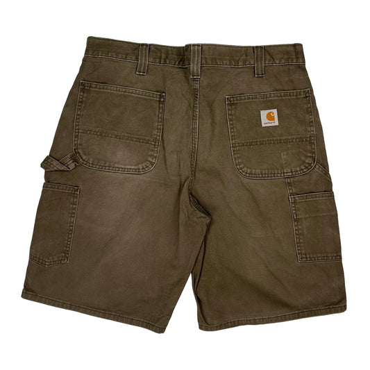 Carhartt Carpenter Shorts - 36W 11L Brown Cotton