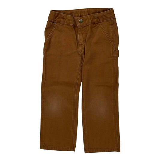 Age 4 Carhartt Carpenter Trousers - XS Brown Cotton