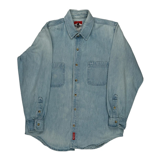 Made In USA Marlboro Denim Shirt - Medium Light Wash Cotton