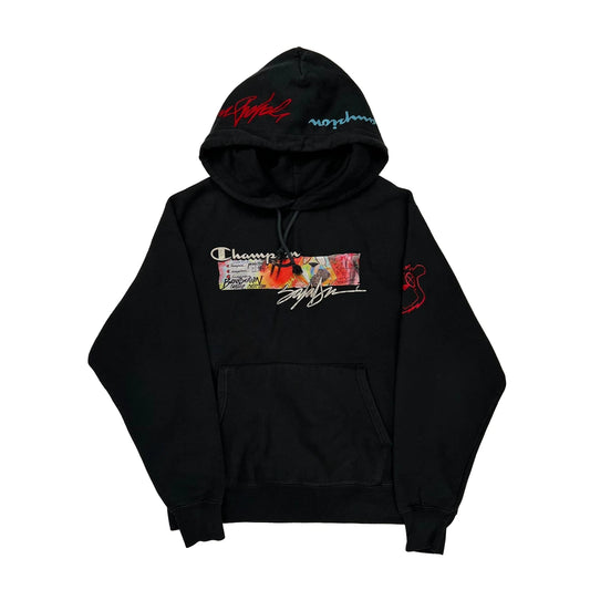 Reverse Weave Champion Graphic Hoodie - Medium Multicoloured Cotton