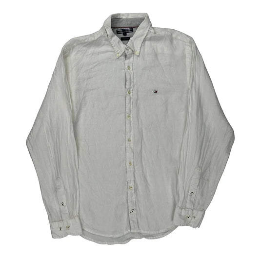 Tommy Hilfiger Shirt - Large White Linen