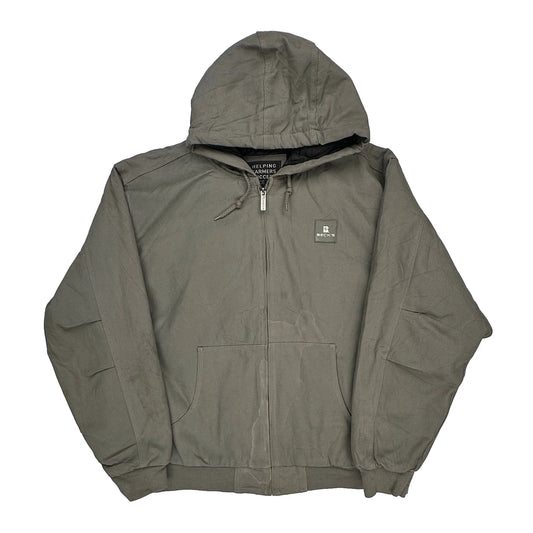 Helping Farmers Succeed Since 1937 Becks Jacket - 2XL Grey Cotton