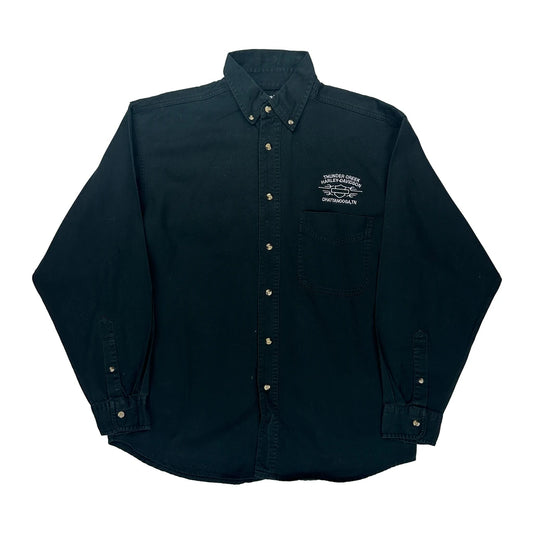 Thunder Creek Harley Davidson Chattanooga, Tn Harley Davidson Graphic Shirt - Medium Black Cotton