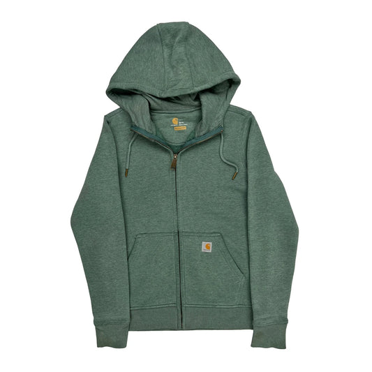 Carhartt Hoodie - Small Green Cotton Blend