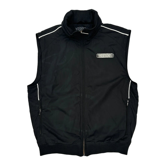 Coogi Gilet - Large Black Polyester