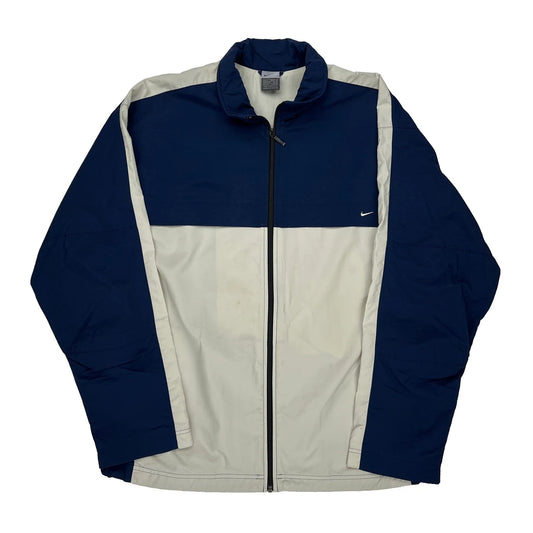 Nike Windbreaker - Large Blue Polyester