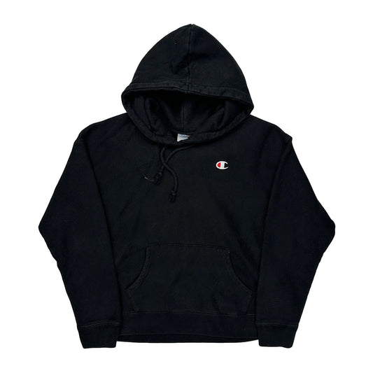 Reverse Weave Champion Hoodie - Large Black Cotton