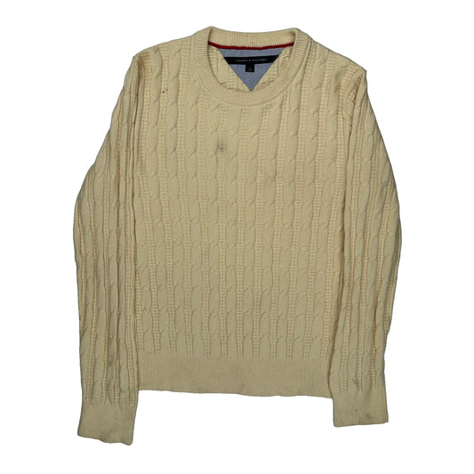 Tommy Hilfiger Jumper - Large Cream Cotton