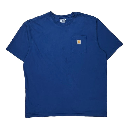 Loose Fit Carhartt Tall T-Shirt - 2XL Blue Cotton