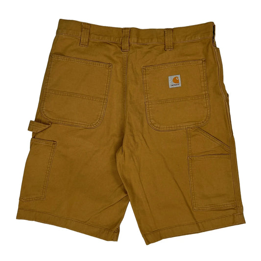 Relaxed Fit Carhartt Carpenter Shorts - 34W 10L Brown Cotton