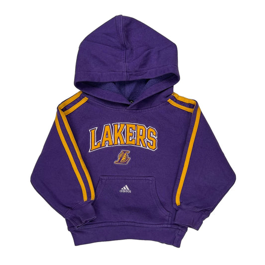 Age 4 Lakers Adidas Nba Hoodie - Small Yellow Cotton