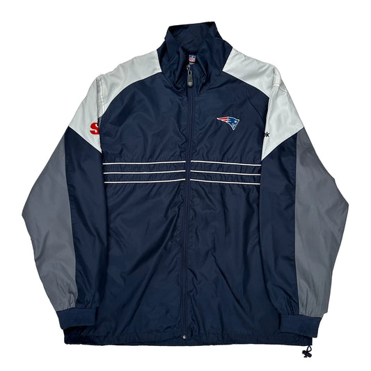 New England Patriots Reebok Nfl Windbreaker - XL Navy Polyester