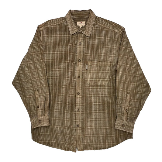 Woolrich Checked Shirt - Large Brown Cotton