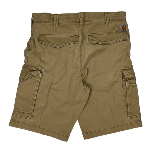 Carhartt Cargo Shorts - 33W 11L Khaki Cotton