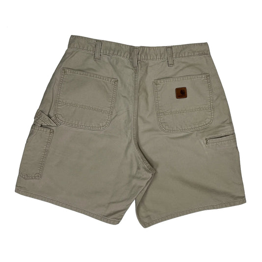 Carhartt Carpenter Shorts - 32W 8L Beige Cotton