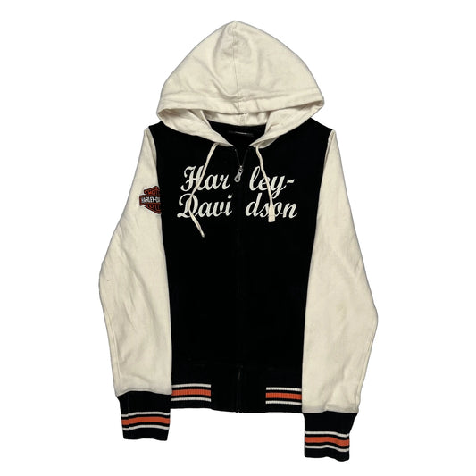 Harley Davidson Graphic Hoodie - Medium Black Cotton
