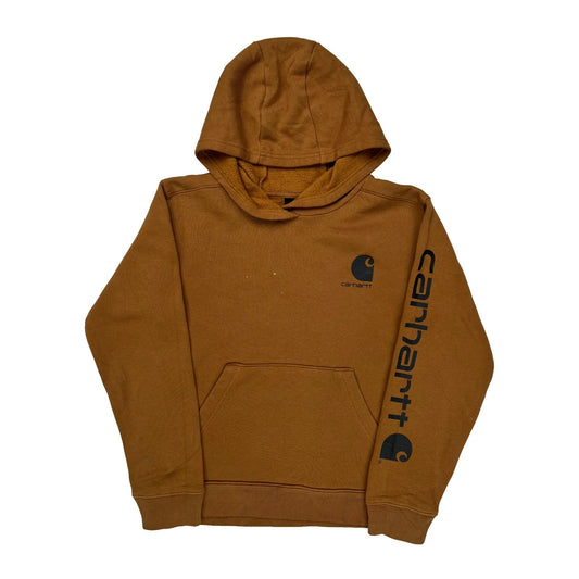 Age 10-12 Carhartt Hoodie - Medium Brown Cotton