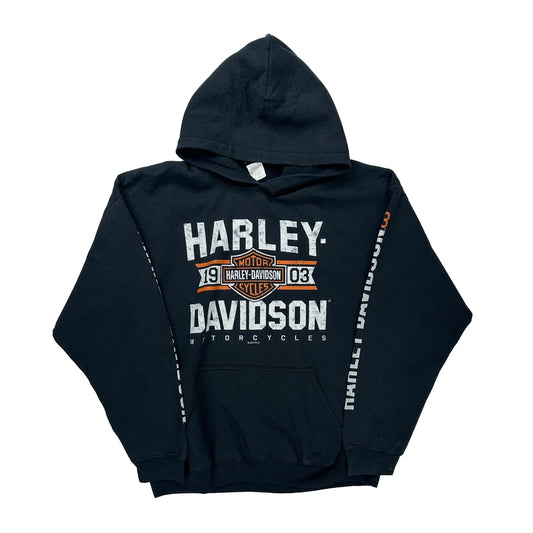 Harley Davidson Harley Davidson Graphic Hoodie - XL Black Cotton Blend