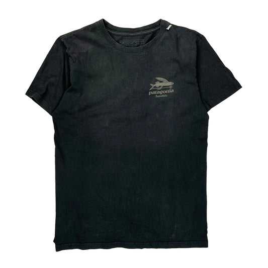 Honolulu Patagonia Graphic T-Shirt - Medium Black Cotton
