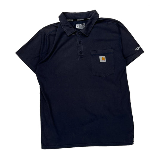 Force Carhartt Polo Shirt - Medium Navy Cotton