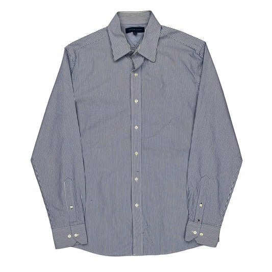 Tommy Hilfiger Striped Shirt - Medium Blue Cotton