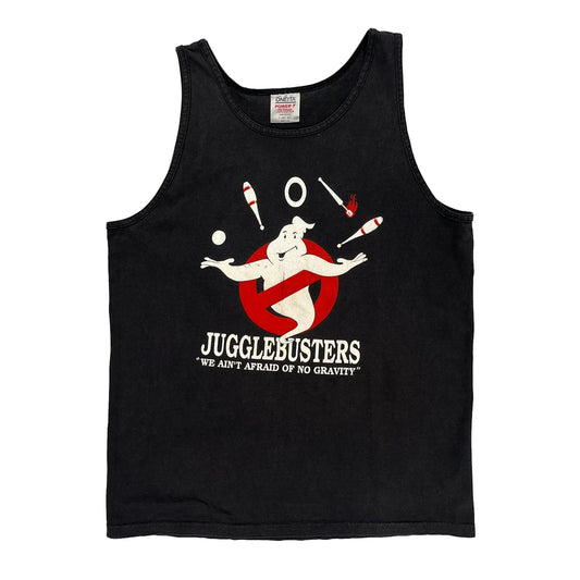 Jugglebusters Oneita Single Stitch Vest - Large Black Cotton