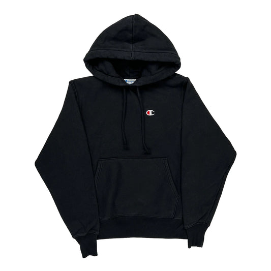 Reverse Weave Champion Hoodie - Small Black Cotton