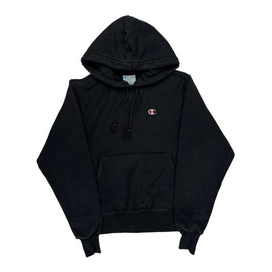 Reverse Weave Champion Hoodie - Small Black Cotton