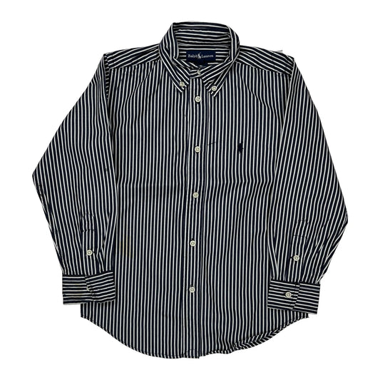 Age 5 Ralph Lauren Striped Shirt - Small Black & White Cotton