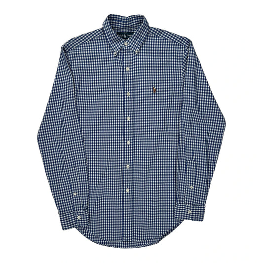 Ralph Lauren Checked Shirt - Small Blue Cotton
