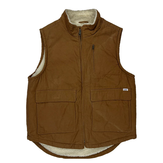 Lee Gilet - Medium Brown Cotton