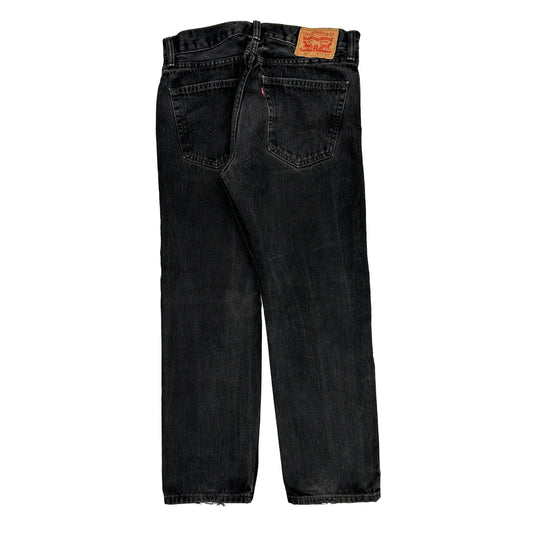 505 Levis Jeans - 32W 29L Black Cotton