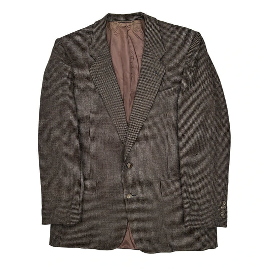 Christian Dior Checked Blazer - No Size Brown Virgin Wool