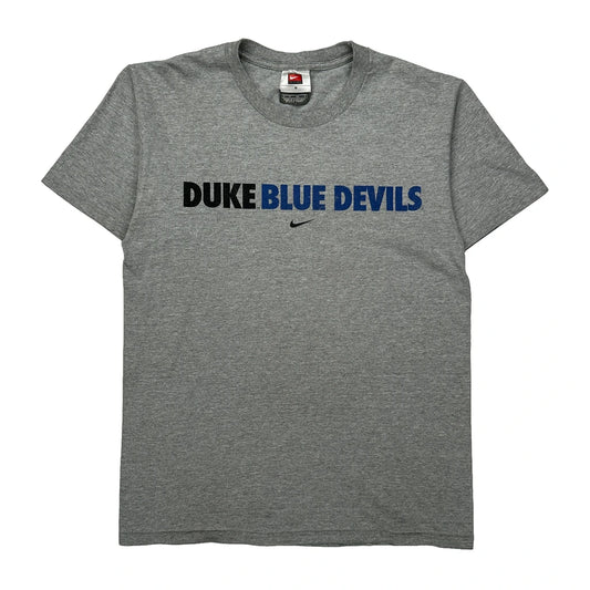 Duke Blue Devils Nike College T-Shirt - Small Grey Cotton