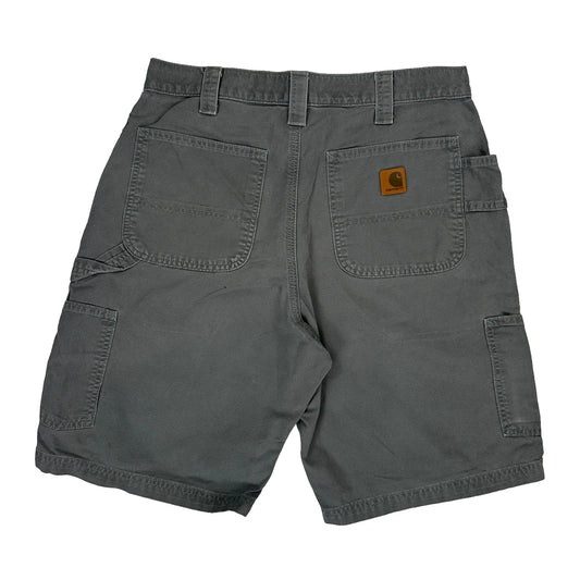 Carhartt Carpenter Shorts - 34W 10L Grey Cotton