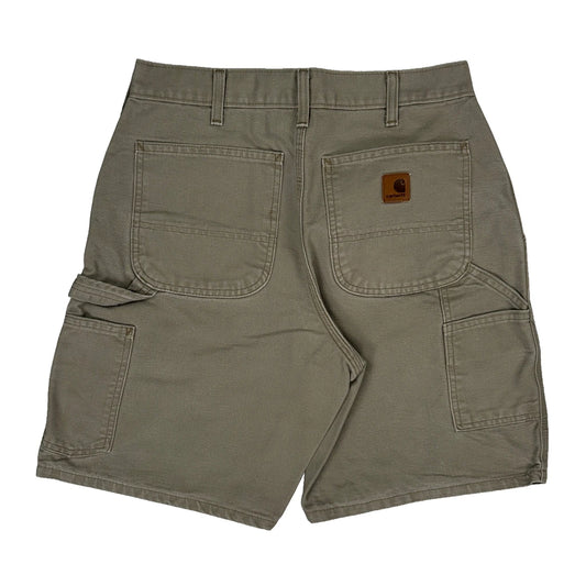 Carhartt Carpenter Shorts - 32W 9L Grey Cotton