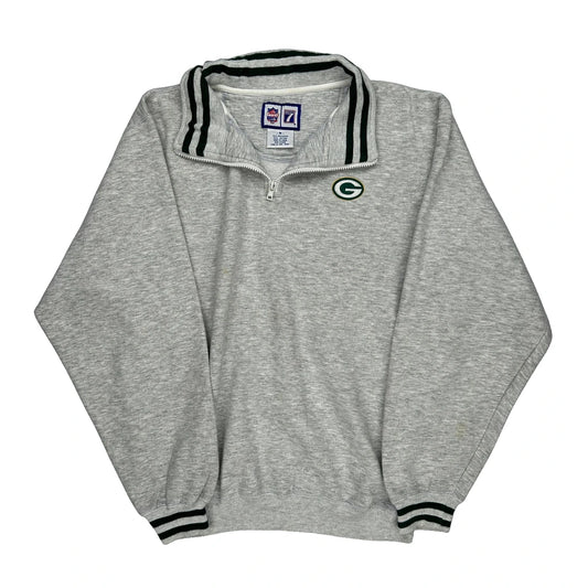 Green Bay Packers Logo 7 Nfl Sweatshirt - Medium Grey Polyester Blend