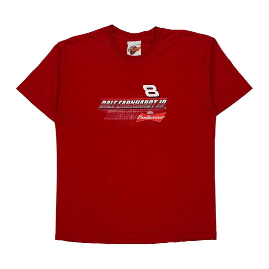 Dale Earnhardt Jr. Winners Circle Nascar T-Shirt - Large Red Cotton