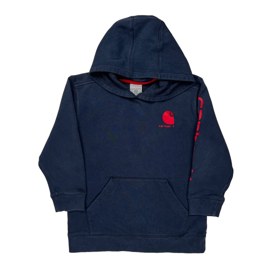 Age 8-10 Carhartt Hoodie - Small Navy Cotton
