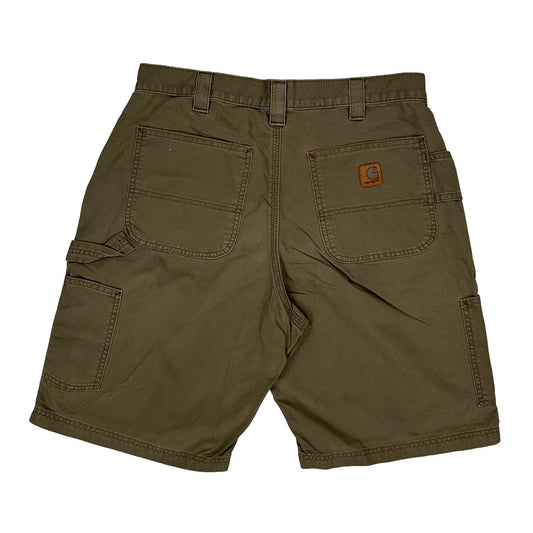 Carhartt Carpenter Shorts - 34W 10L Brown Cotton