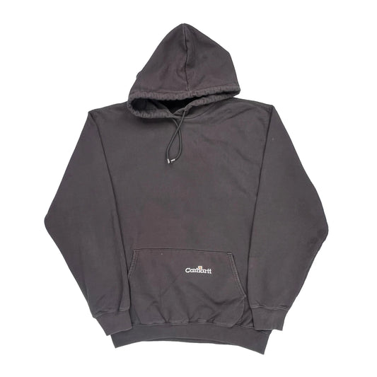 Carhartt Hoodie - Large Grey Cotton Blend