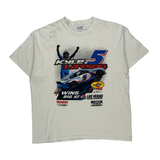 Kyle Larson Hendrick Nascar T-Shirt - XL White Cotton