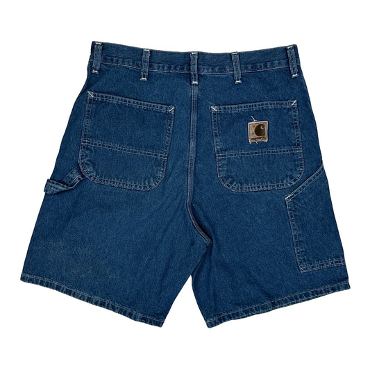 Carhartt Cargo Denim Shorts - 34W 8L Blue Denim