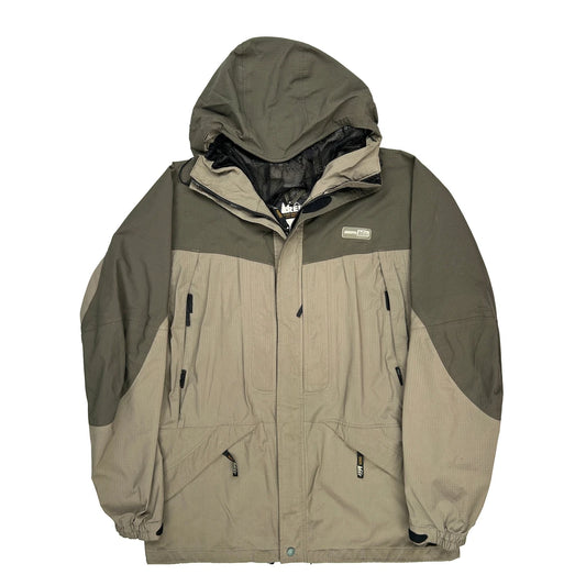 Rei Waterproof Jacket - Large Green Nylon