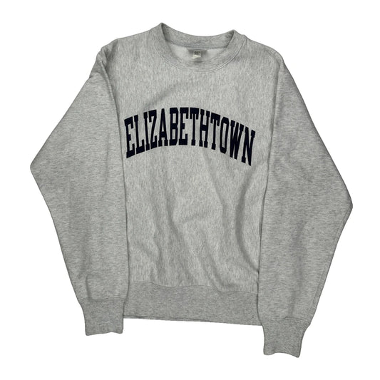 Reverse Weave Champion College Sweatshirt - Small Grey Cotton