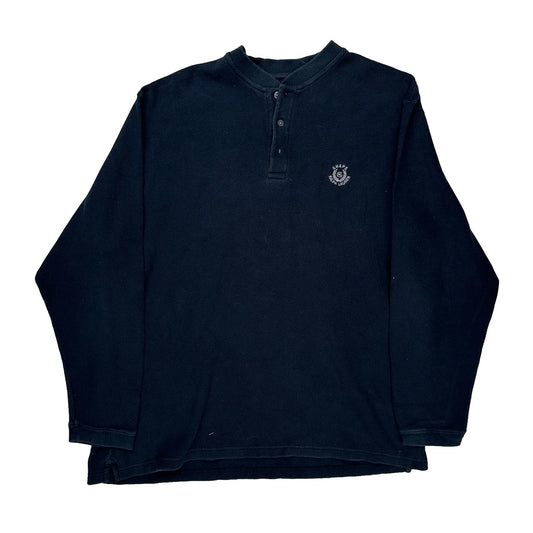 Chaps Ralph Lauren Long Sleeve T-Shirt - XL Navy Cotton