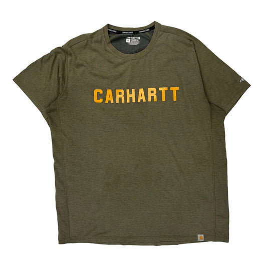 Carhartt Force Carhartt T-Shirt - XL Green Cotton