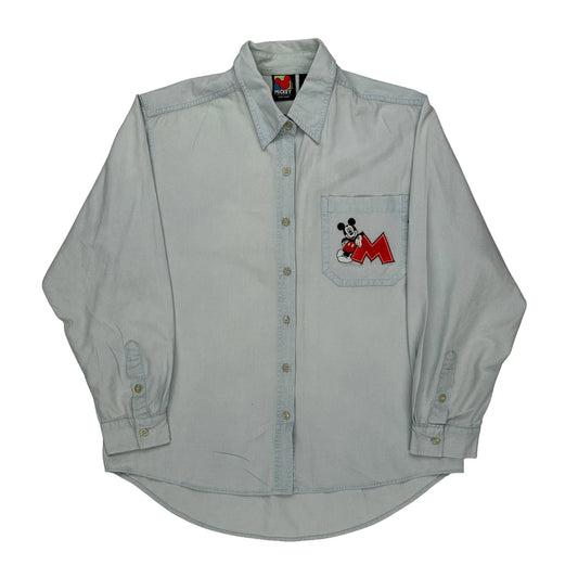 Mickey Unlimited Denim Shirt - Medium Light Wash Cotton